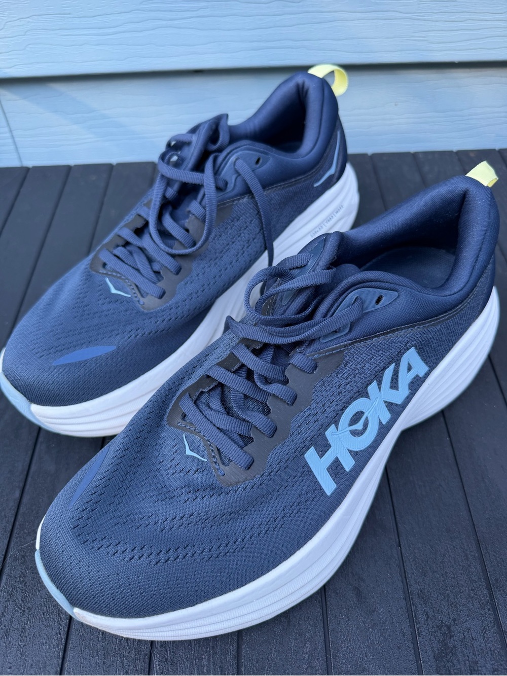 Hoka women's Bondi 8 Running Shoes Navy Blue Sz 9.5